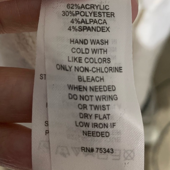 KAISELY Oatmeal Colored Side Fasten Cowl Neck Tabard Vest Size XL - Picture 6 of 6